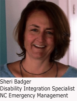 Sheri Badger, Disability Integration Specialist - NC Emergency Management