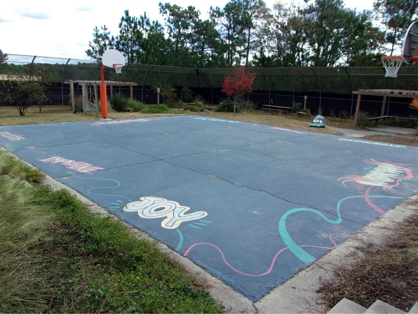 The outdoor recreation area at Cumberland JDC