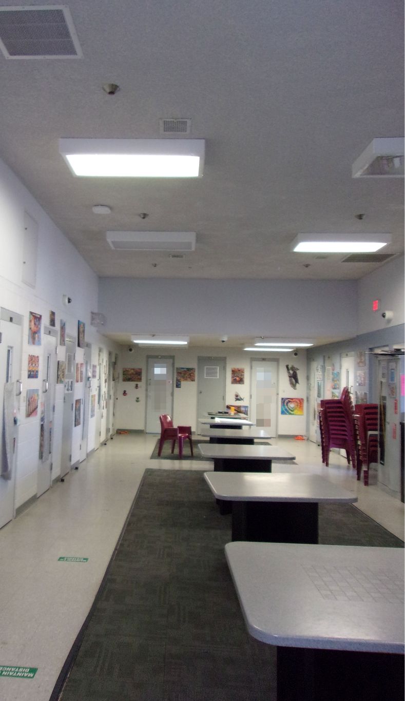 A dayroom at Alexander JDC