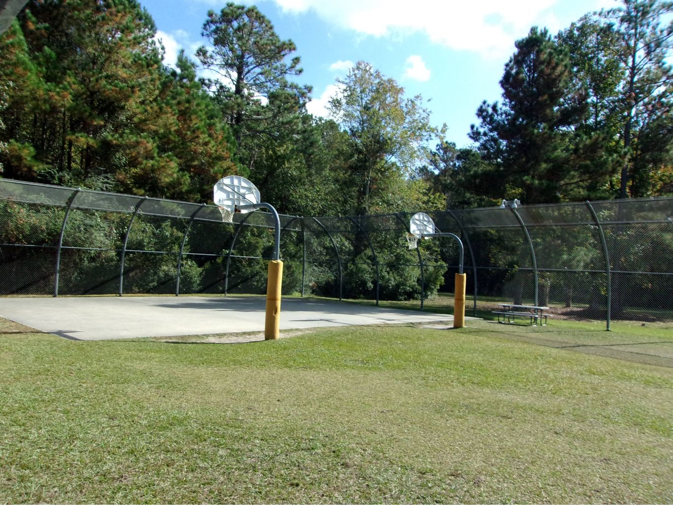The outdoor recreation area at New Hanover JDC