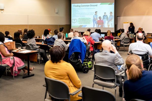 a classroom seen breom the back at DRNC's annuloa conference