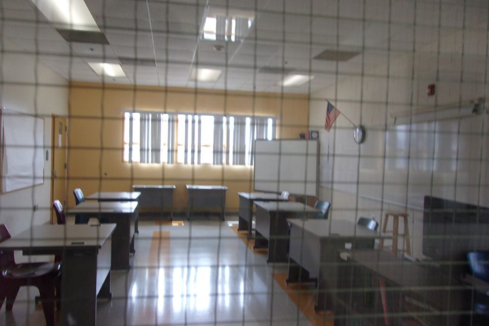 A classroom at Cabarrus JDC