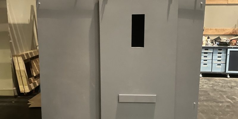 Outside view of a replica solitary cell.