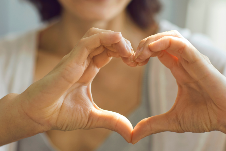 hands making a heart